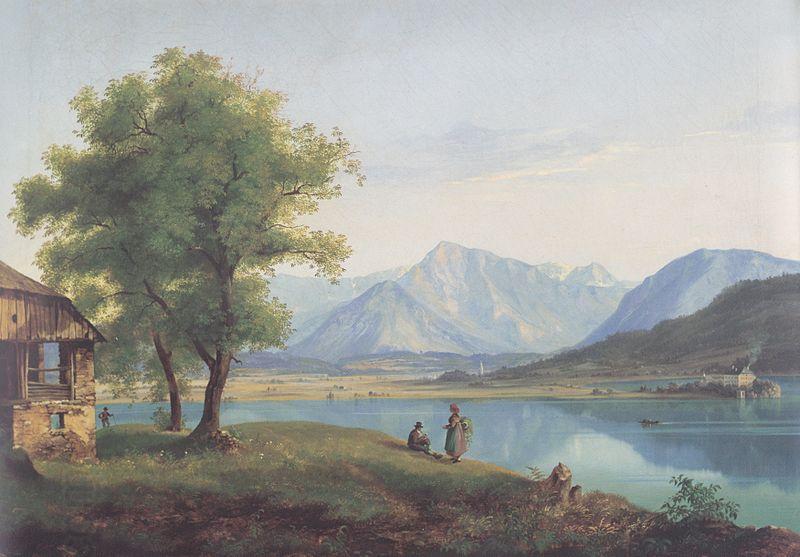 Markus Pernhart Worthersee mit Loretto und dem Ferlacher Horn China oil painting art